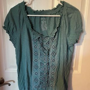 Two St. John’s Bay embroidered tees